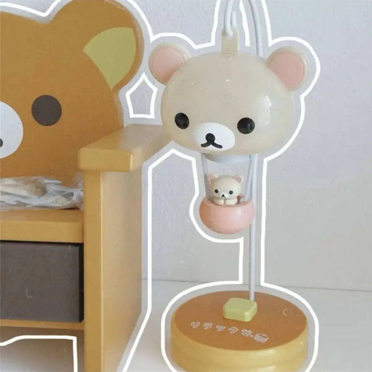Rilakkuma Balloon Light Cute Sanx Forest Decorative Balloon Lamp Cartoon Night Light Relaxing Bear Theme Creative Home Decor