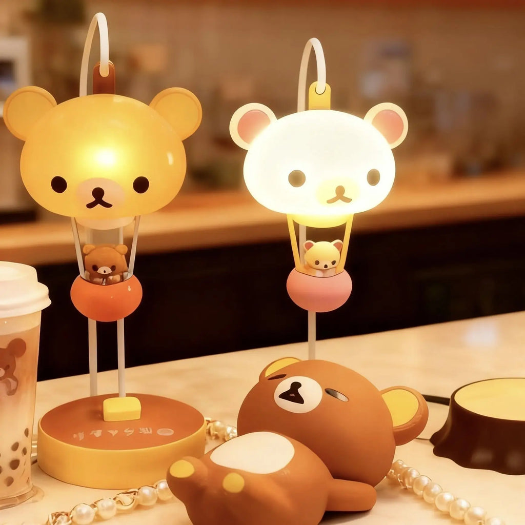 Rilakkuma Balloon Light Cute Sanx Forest Decorative Balloon Lamp Cartoon Night Light Relaxing Bear Theme Creative Home Decor