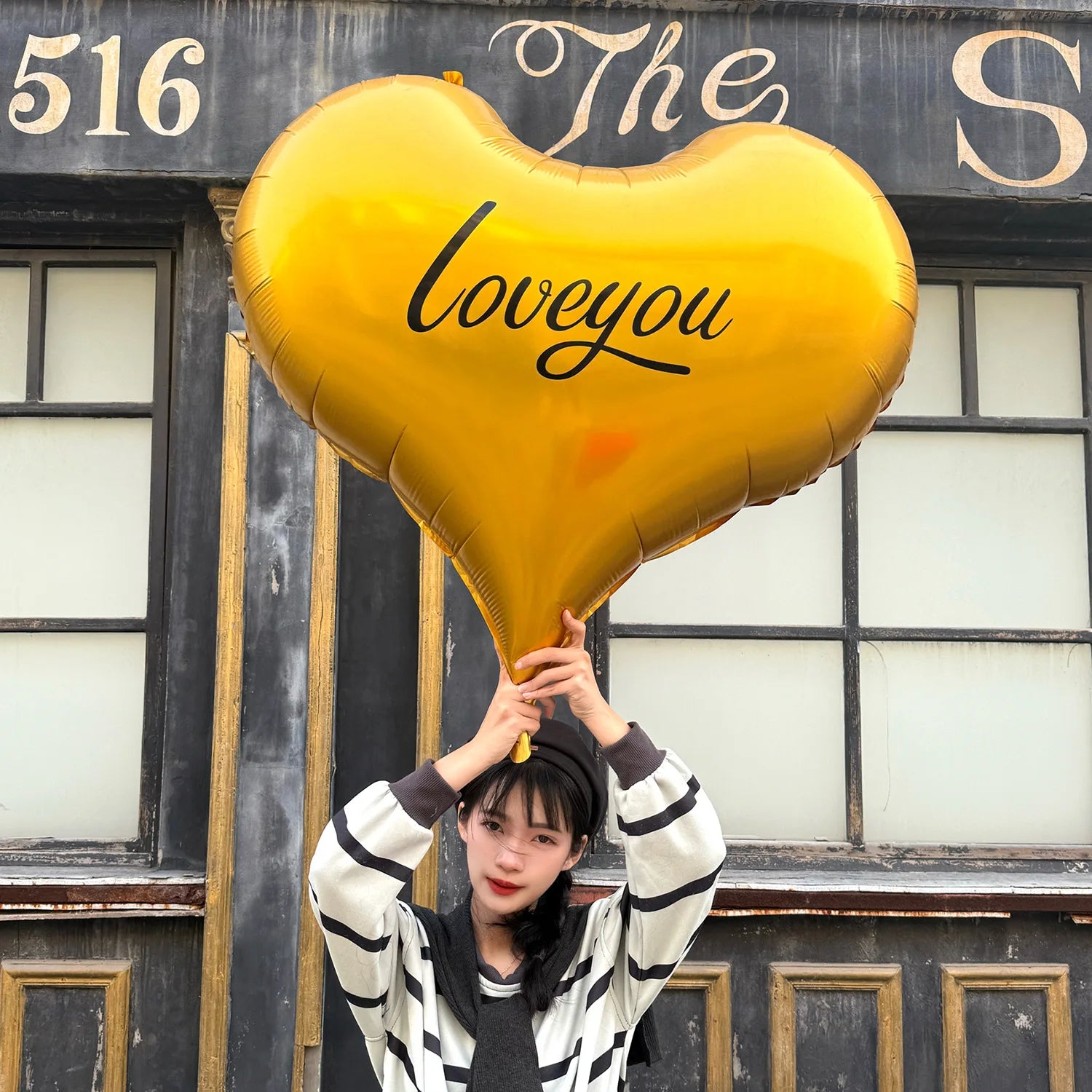 1pc Base Stand Happy Valentine's Day Heart to Heart Balloons Love Heart Bear Balloon wedding Valentine's Day Decorations