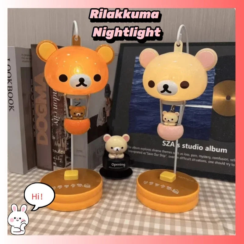 Rilakkuma Balloon Light Cute Sanx Forest Decorative Balloon Lamp Cartoon Night Light Relaxing Bear Theme Creative Home Decor