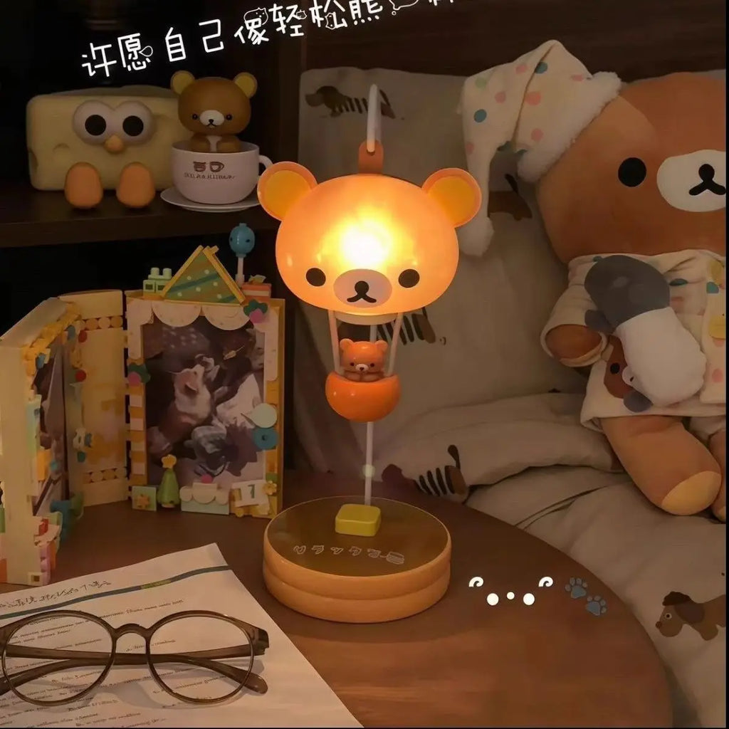 Rilakkuma Balloon Light Cute Sanx Forest Decorative Balloon Lamp Cartoon Night Light Relaxing Bear Theme Creative Home Decor