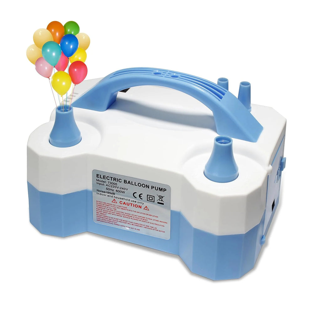 Electric Balloon Pump, Portable Dual Nozzle Electric Air Balloon Pump Inflator Blower Machine for Party Decorations
