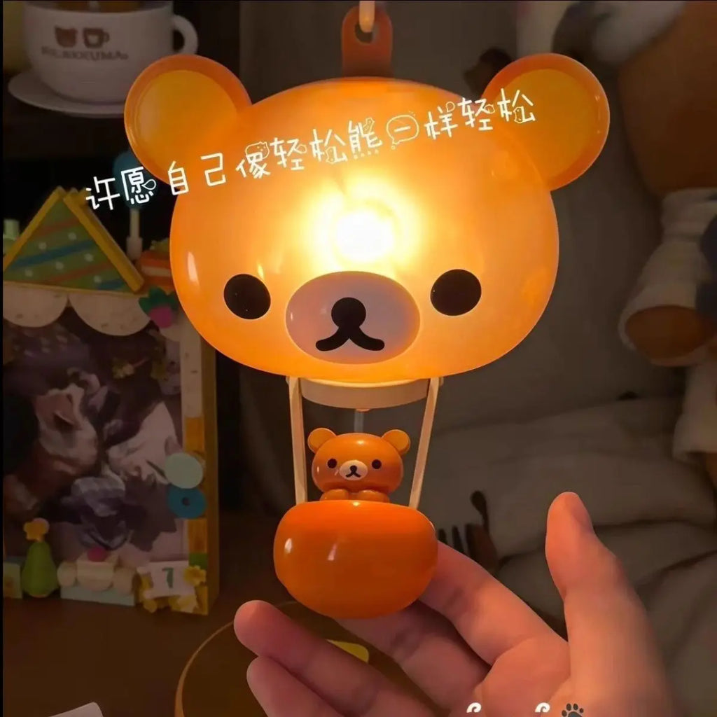 Rilakkuma Balloon Light Cute Sanx Forest Decorative Balloon Lamp Cartoon Night Light Relaxing Bear Theme Creative Home Decor