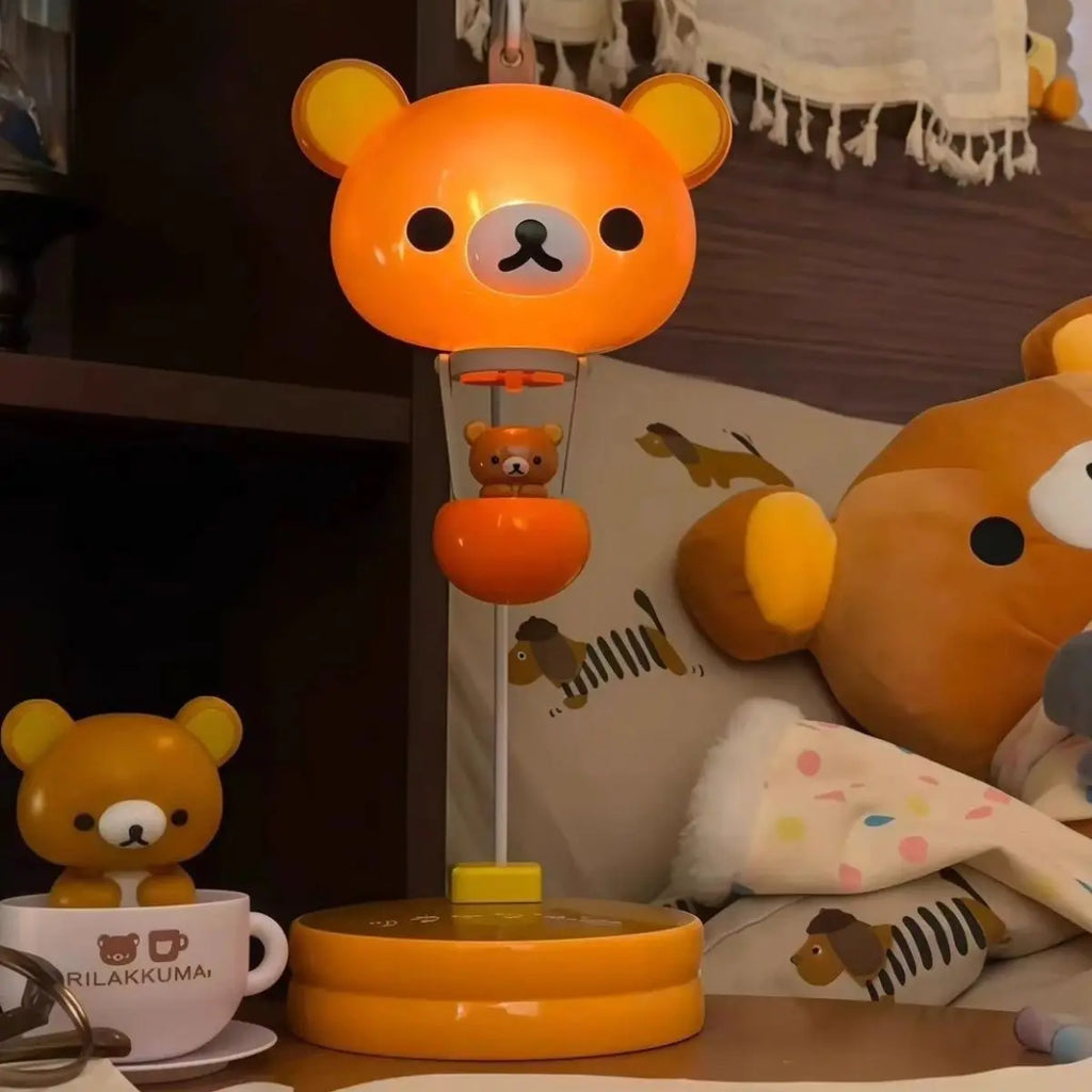 Rilakkuma Balloon Light Cute Sanx Forest Decorative Balloon Lamp Cartoon Night Light Relaxing Bear Theme Creative Home Decor