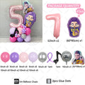 47Pcs Kpop Demon Hunters Theme Girl Birthday Balloon Decoration Number Ballons Party Supplies Baby Shower Gifts