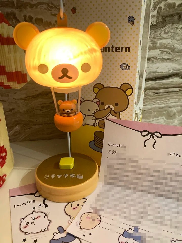 Rilakkuma Balloon Light Cute Sanx Forest Decorative Balloon Lamp Cartoon Night Light Relaxing Bear Theme Creative Home Decor