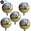 Construction Truck Balloons Excavator Cement Truck Forklift Crane Foil Balloon Kid Boys Birthday Party Construction Theme Decors